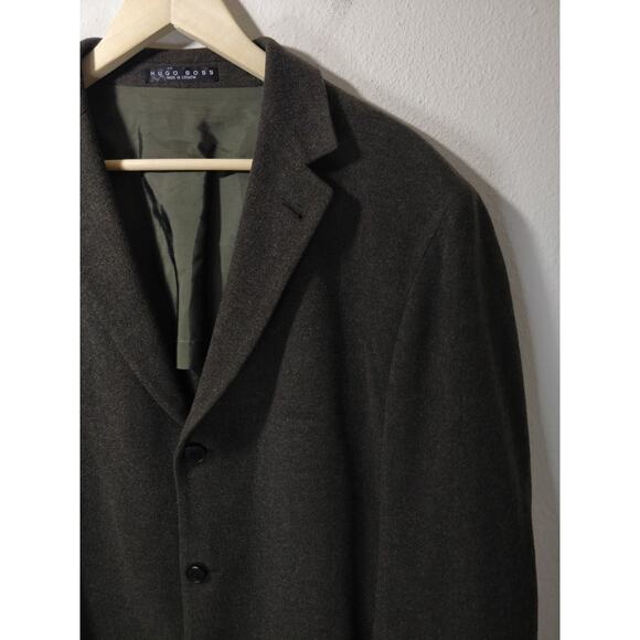 Hugo Boss Sirrah Classic Gray Stretch Virgin Wool Suit Jacket Coat Size 42L - Picture 2 of 12